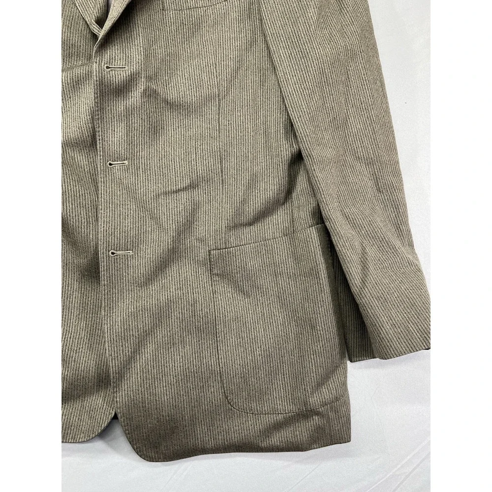 Giorgio Valentini 100% Wool Blazer Made In Italy Size 40R Light Gray‎